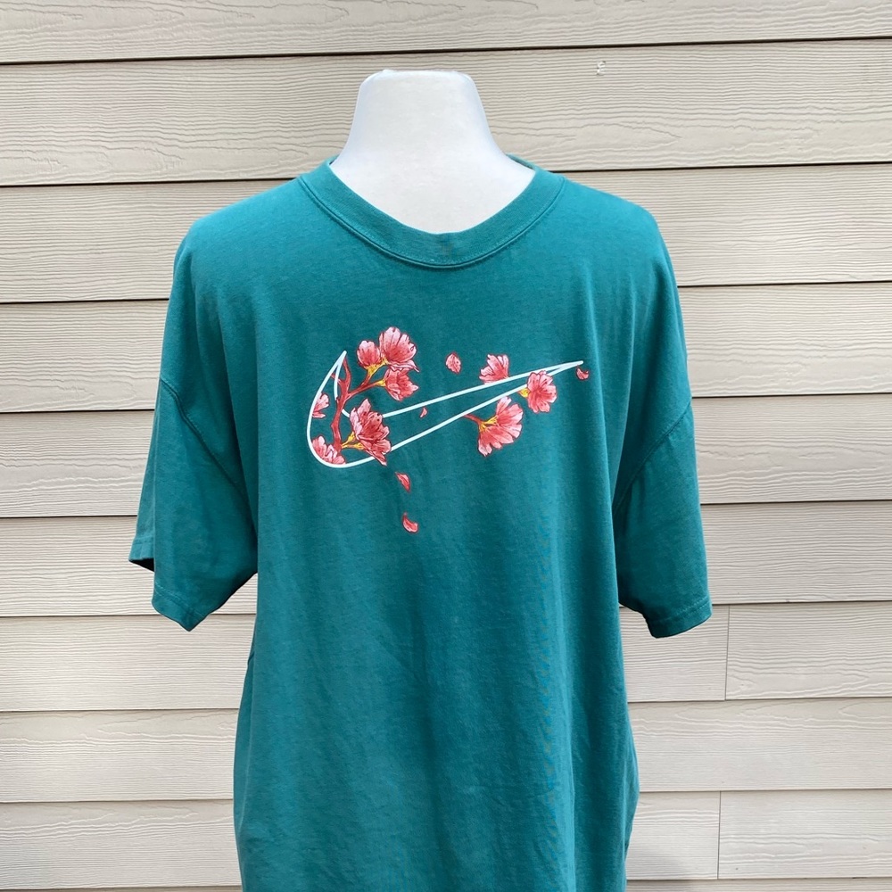 Turquoise Green Nike Basketball Tee